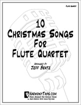 10 Christmas Songs For Flute Quartet P.O.D. cover